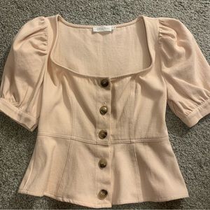 All in Favor Peplum Top